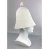 GMMH 5177-1115 Felt Cap Sauna Hat White with Embroidery Horse