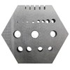 Jewellers Tools Hexagonal Staking anvil 15 holes & 5 serrations
