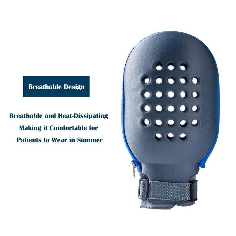 MiloZen Large,Dementia Restraint Gloves for Elderly to Prevent Scratching,Summer Breathable