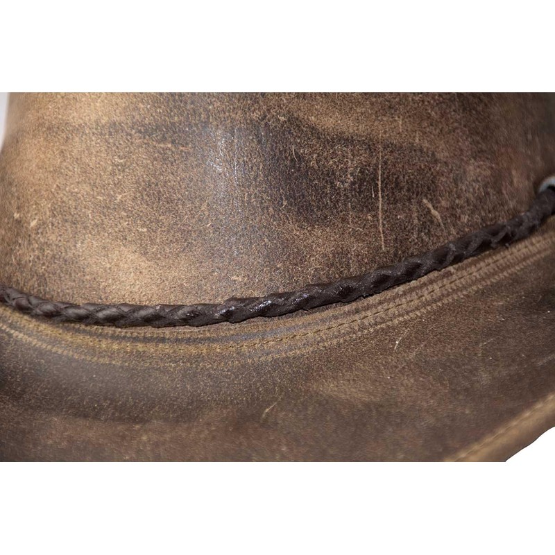 Black Jungle Kimbolton Leather Western Hat Australia Cowboy Hat, charcoal