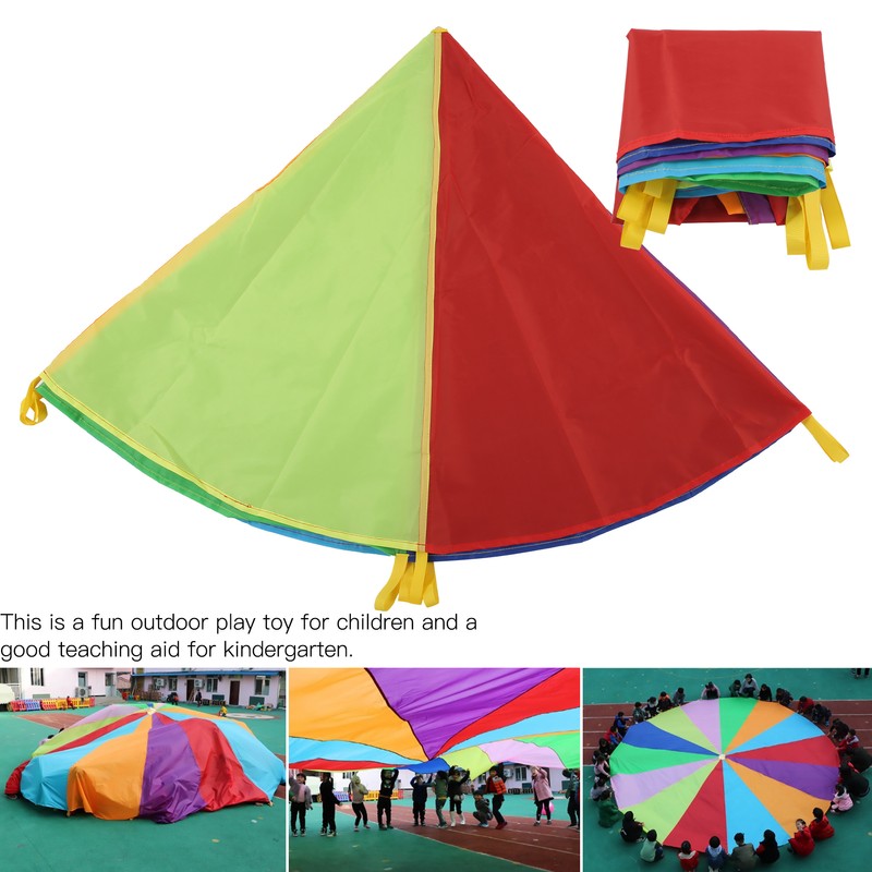Early Education Equipment MultiFunction Colorful Parachute Game for Group Cooperation(4m