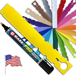 TAGKRAFTERS 7" x 1" Yellow with Marker - 1,000 Pcs - Plastic Plant Tags and Labels - Wrap Around Thermal Plastic - Nursery Garden Tree Labels | Made in The USA |