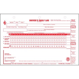 Deluxe Duplicate Driver Daily Log 25-pk. with Detailed DVIR & Daily Recap - Shrinkwrapped Loose-Leaf Format, 2-Ply with Carbon, 8.5" x 5.5", 31 Sets of Forms Per Unit - J. J. Keller & Associates