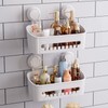 TAILI Suction Shower Caddy, Wall Mounted Bath Organizer Shelf for
