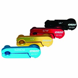 OEMTOOLS 25150 4 Piece Disconnect Set, Oil Cooler Line Disconnect Tool, Spring Lock Fuel Line Disconnect Set, 1/4 inch, 5/16 inch, 3/8 inch, 1/2 inch