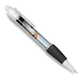 Destination Vinyl ltd Beautiful and comfortable White Ballpoint Pen(Black Ink) - Cute Puffin Bird Sea Birds Wild #24071