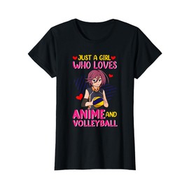 Just A Girl Who Loves Anime and Volleyball - Kawaii T-Shirt