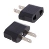 ANRANK E-U4113619AK European to USA American Outlet Plug Adapter (Black,