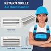 [10 x 4 Duct Hole] Vent Cover. Aluminum Exterior Return