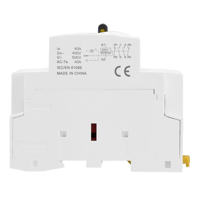 Heschen Modular Household AC Contactor, HS1-40M/22, 40A, 4 Pole, 2NO