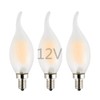 OPALRAY Low Voltage DC 12V Input 2W LED Candelabra Bulb,