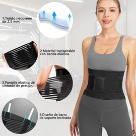 YOYTYW Cinturilla Moldeadora para Mujer, Cinturón De Entrenamiento De Cintura para Mujer, Ajustable Faja de Soporte de Cintura y el Espalda, Adecuado para Fitness, Deportes y pérdida de Grasa
