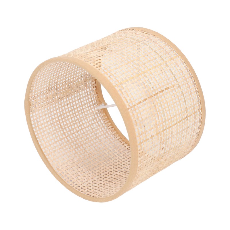 Rattan Lamp Shade Replacement Woven Basket Chandelier Vintage Hanging Table