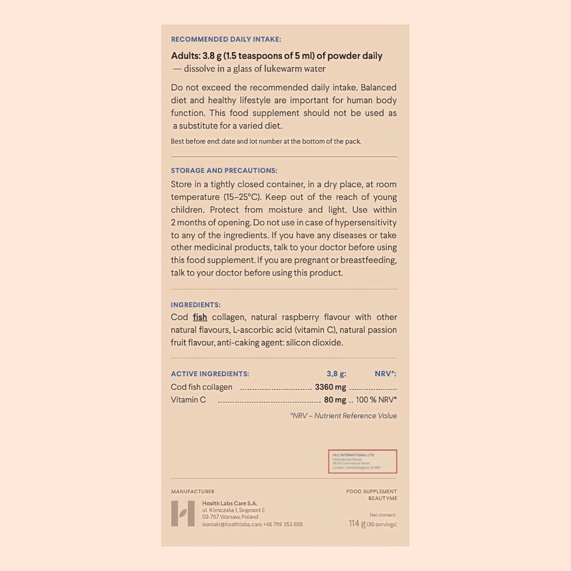 Health Labs Care BeautyMe Collagen Powder with Vitamin C -