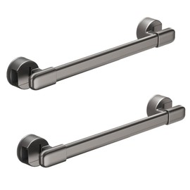 Saugnapf-Haltegriff für Dusche, Saugnapf-Haltegriff für Duschen, Badezimmer-Dusch-Haltegriff, Saugnapfhalterung, abnehmbarer Dusch-Haltegriff, grau, 2 Stück