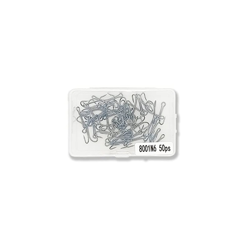 Orurudo Fishing Tackle Double Hooks 50-Piece Set for Rigyo Frogs,