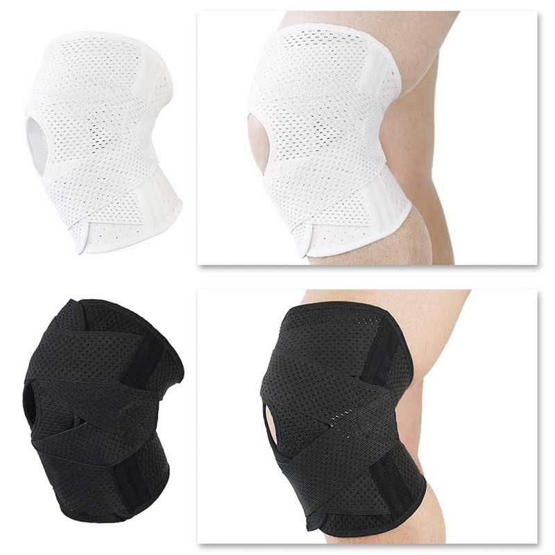 Knee Arthritis Support Brace Guard Stabilizer Strap Wrap Open Adjustable