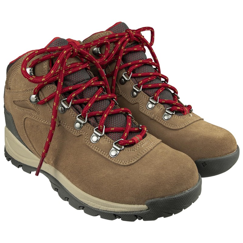 Shoelaces for Columbia Boots Replacement Round Shoe Laces Hiking Strings(Color:Red&Brown,Size:63Inch)