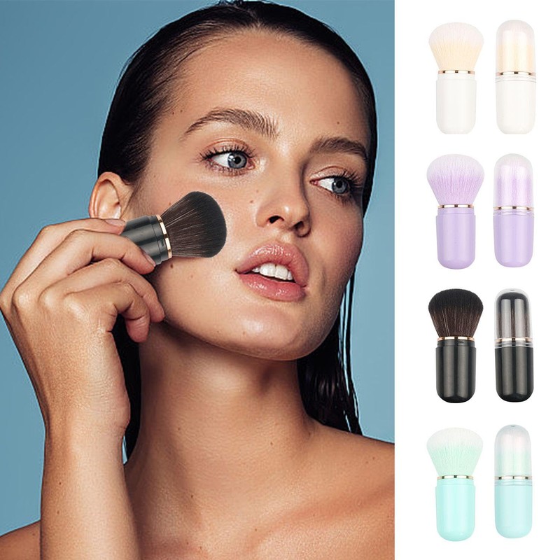 4 Pieces Retractable Makeup Brushes, Creative And Cute, With Dust
