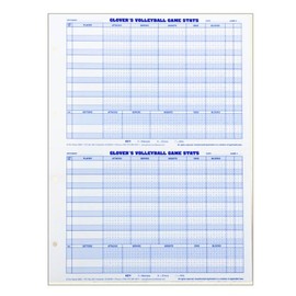 Glover's Scorebooks Volleyball Game Stat Charts (11 x 14.5) 140 Games