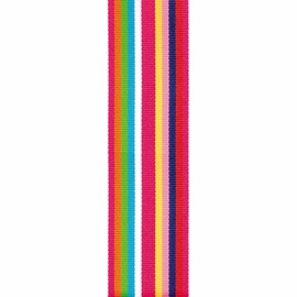 Offray, Cotton Candy Roman Stripe Craft Ribbon, 1 1/2-Inch, 1-1/2 Inch x 9 Feet