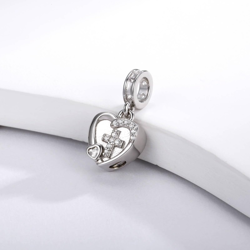 oGoodsunj Sterling Silver Cremation Urn Charm for Ashes Bead Charms
