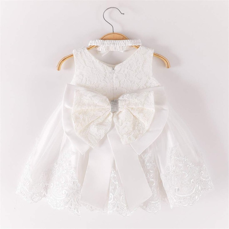 Vestido de bautizo para niñas, vestido formal para fiesta de