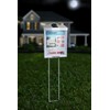 Outdoor Real Estate Brochure Box with Solar Lighted Snap Shut