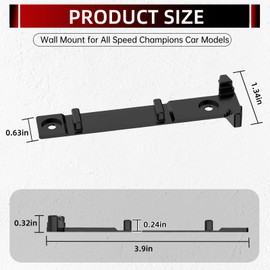 6PCS Wall Mount Compatible with Speed Champions Sets, Wall Bracket for Speed of Champions,Vertical Wall Mount for Brick Cars