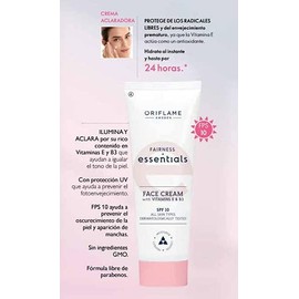Crema facial Despigmentante con FPS 10 Vitamina E y B3                                                                                                