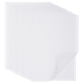 Colored Vellum Paper 8.5 x 11'' 50 Sheets Transparent Vellum Paper Translucent Printable Tracing Paper for Drafting Ink Jet Laser Printer (Translucent)