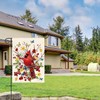 AVOIN colorlife Cardinal Garden Flag 12x18 Inch Double Sided Outside,