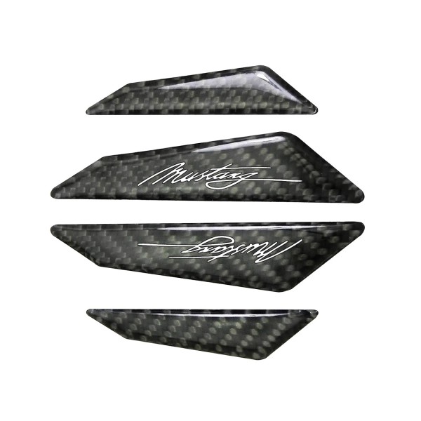 iPick Image Ford Mustang Script Real Carbon Fiber Car Door