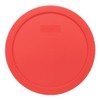 Pyrex 7402-PC 6/7-Cup Red Food Storage Replacement Lid (2-Pack) -