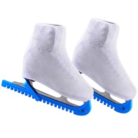 IFOYO Velvet Ice Skate Boot Covers for Figure Roller Skating Protective Waterproof Shoe Covers Fits Kids, Adults, Universal Fit for Ice, Roller Skate Boots