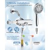 MakeFit Filtered Shower Head with Handheld Combo - Dual 2-in-1