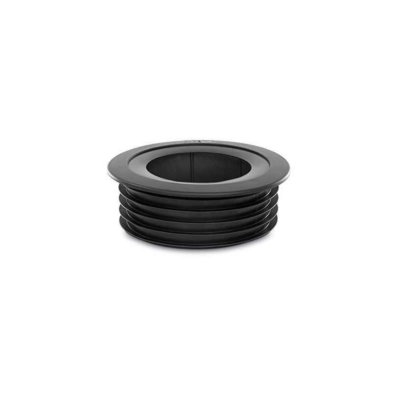 PipeSnug - Soil Pipe Collar and Seal, Black 110mm (4")