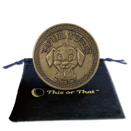 This or That Original Dog Walking Decision Making Coin | Flip to See Who’s on Canine Duty – Unique Gift for Dog Owners and Great Way to Commemorate and Celebrate Dog Adoption Days
