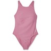 Speedo 800390616558S Solid Highneck 1 Pc Hot Mauve S