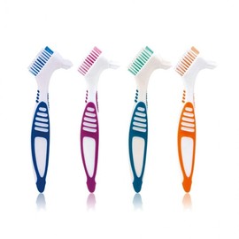 Denture Cleaning Brush for Oral Hygiene Denture Yellow 100ea