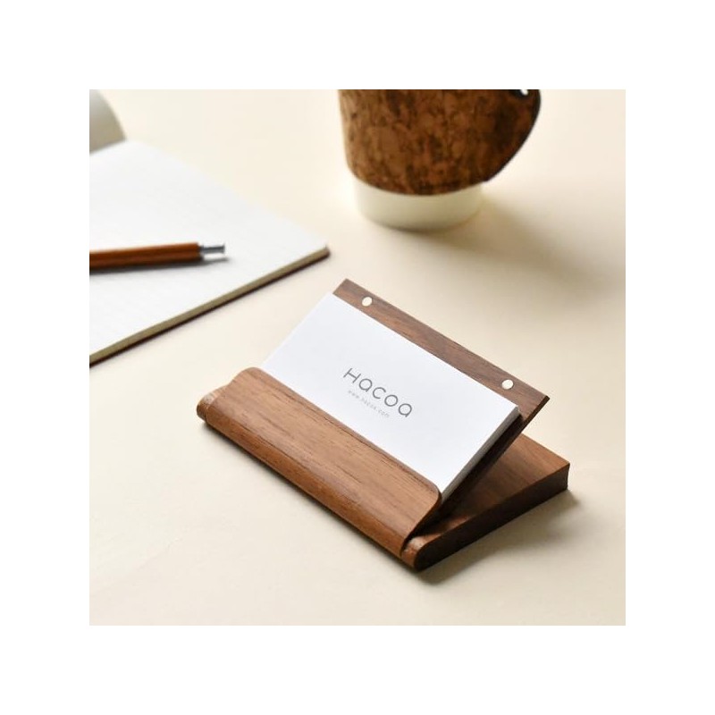 Hacoa Card Case-W Walnut H313-W
