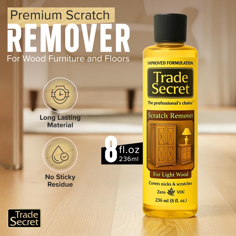 Trade Secret Light Wood Scratch Concealer, Scratch Remover for Real