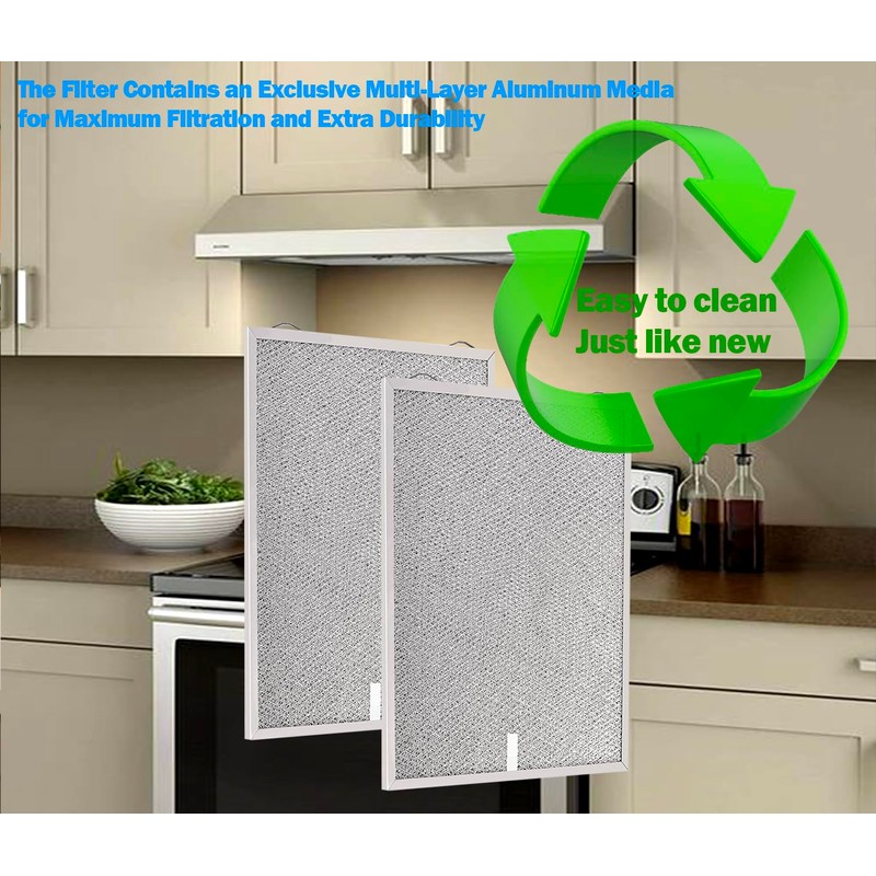 S99010430-002 Compatible with broan Range Hood Filter 15-3/4" x 13-7/8"
