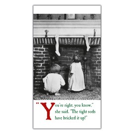 On The Ceiling Christmas Funny Christmas Card, Blank, Xmas Card Blank, Generic, Rude Christmas Cards,Multi,130x235mm