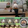 10X 30X Large Floor Magnifying Glass with Light and Stand,36