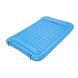 Bestway Hydro-Force Sun Soaker 4 Person Inflatable Platform Lake Floating Dock Water Lounger for Beach Days and Sun Tanning, Blue