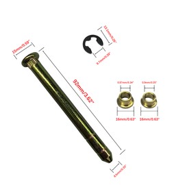 Melincars Car Door Hinge Pin and Bushing Assembly, Replacement Compatible with Ford F150 F250 F350 Bronco,Door Hinge Repair Kit,Replacement Parts and Accessories