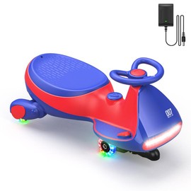 FanttikRide N7 Electric Wiggle Car with Pedal, Ride on Toy:_Blue_6V