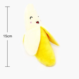 SquarezhenBo 1Pc Yellow Fliyeong Banana Plush Toy, Fun Chew Toy for Small Pets, Chewing games, Toys