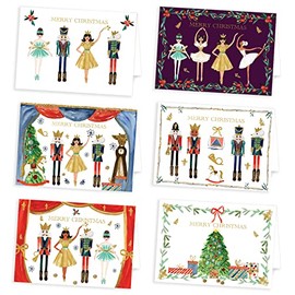 Ruby Ashley Charity Christmas Cards - Pack of 30 Xmas Cards. Quality Nutcracker Christmas Cards Multipack Made in the UK. Recyclable Boxed Christmas Cards & Envelopes